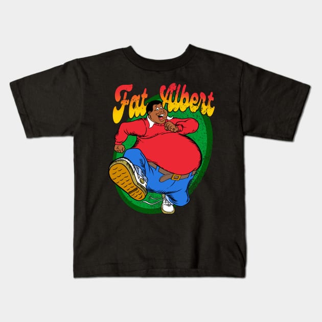 fat albert vintage cartoons Kids T-Shirt by Luckyno
